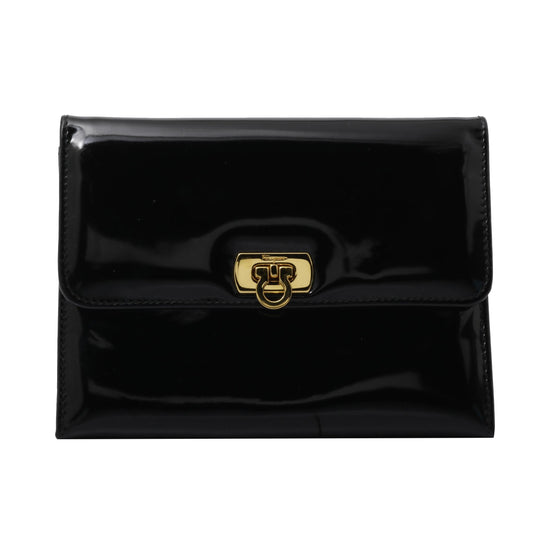 Black Gancini Long Wallet