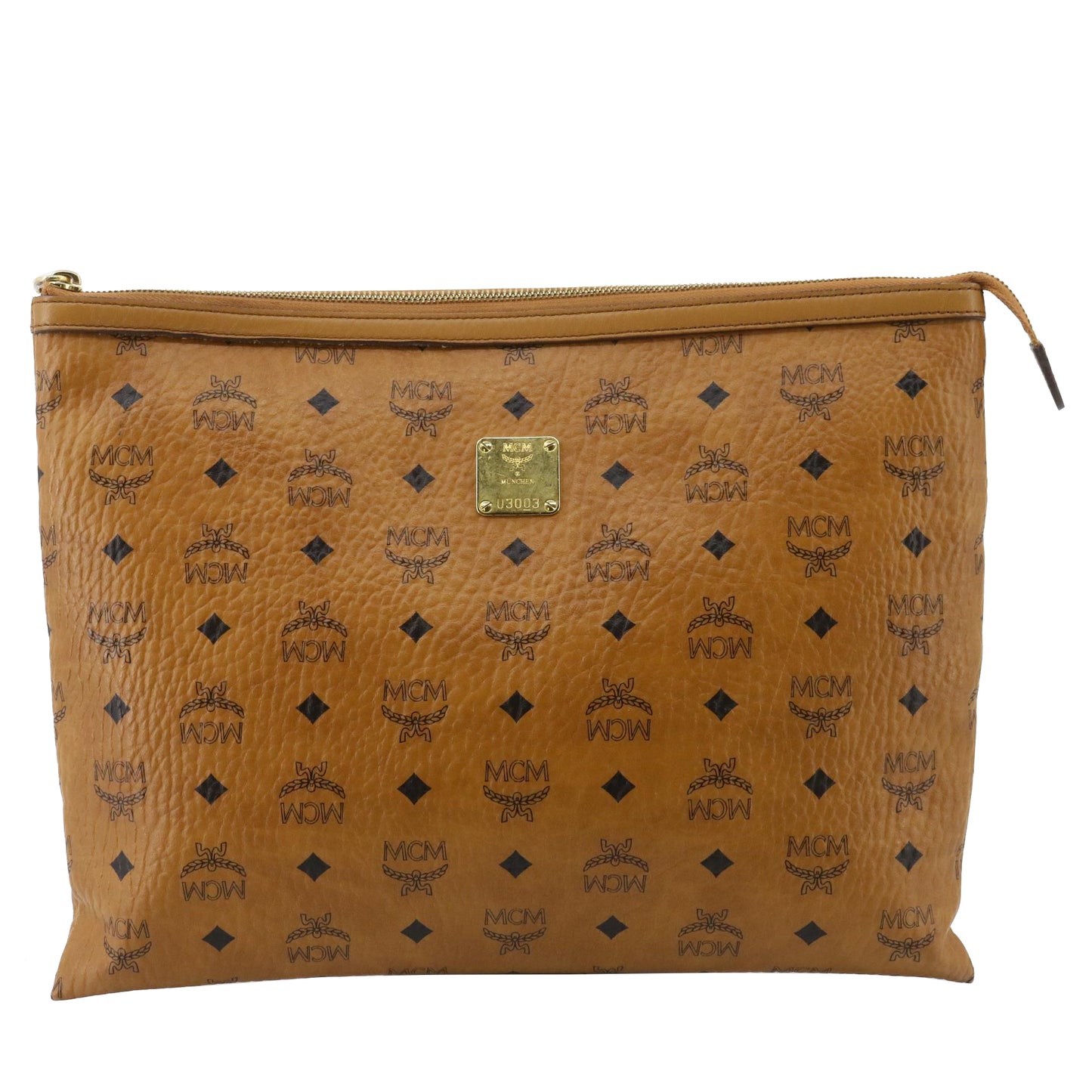 Brown Visetos Clutch Bag