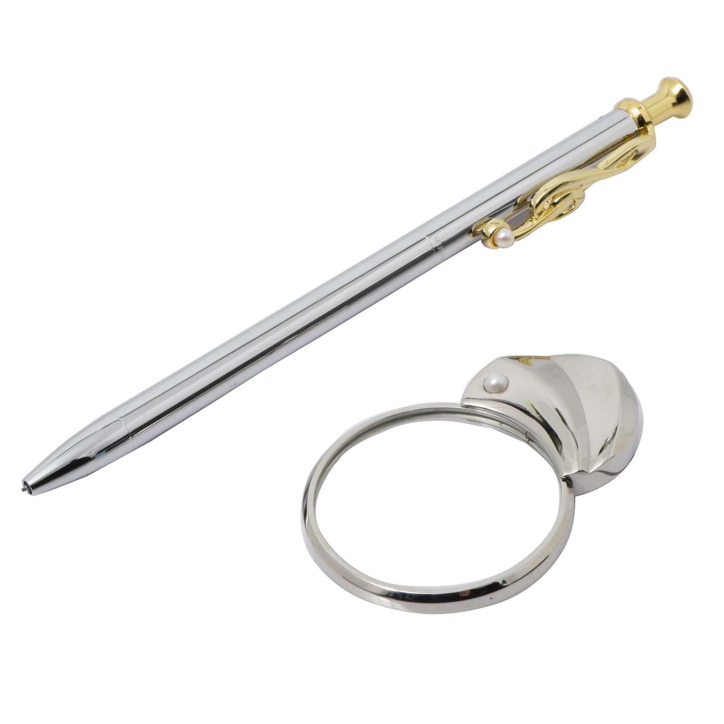 Set of 2 Pencil and Magnifying Glass