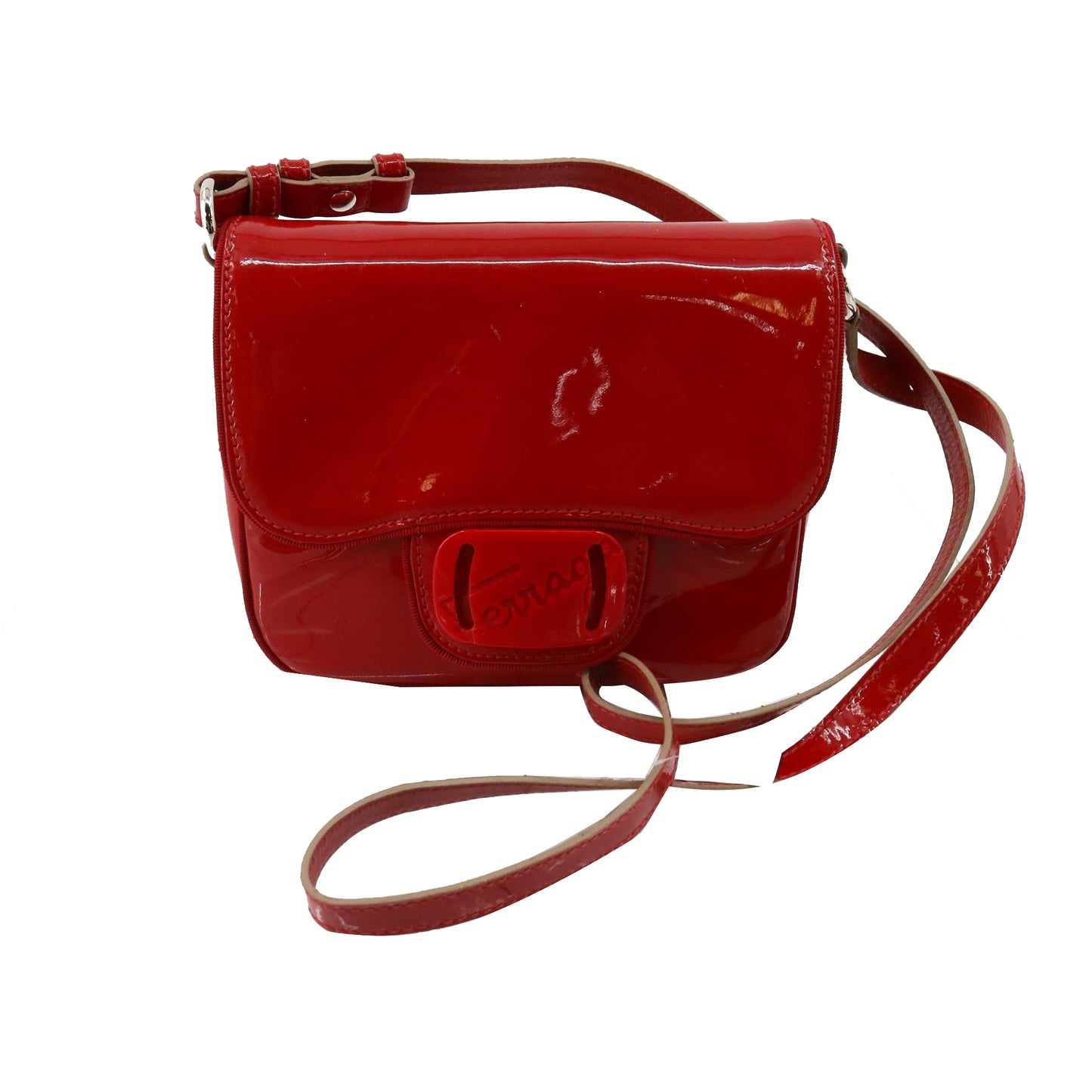 Red Vara Shoulder Bag