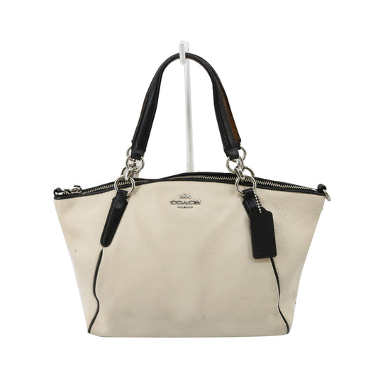 White Leather 2Way Shoulder Bag