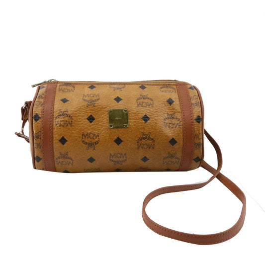 Brown Visetos Shoulder Bag