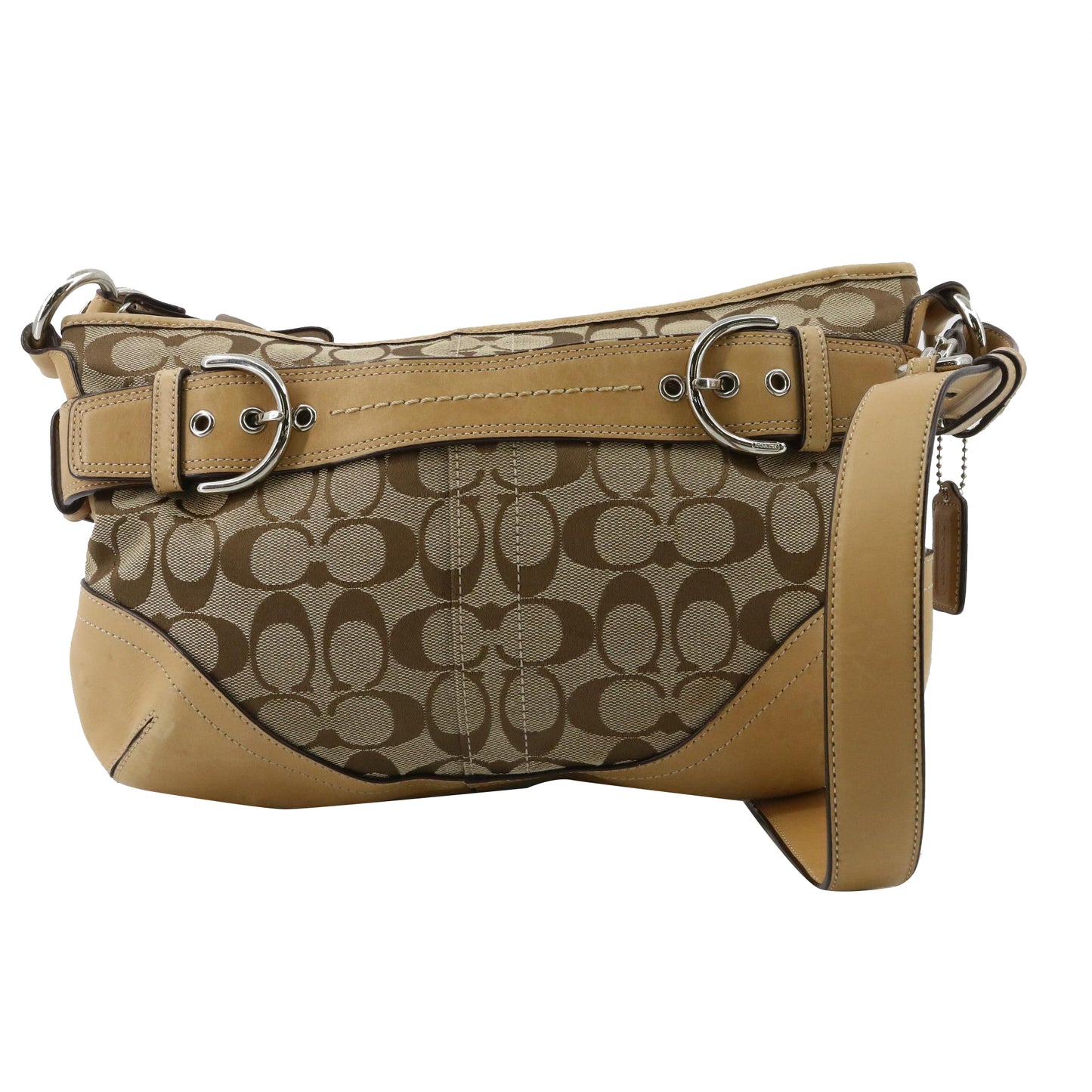 Brown Signature Shoulder Bag