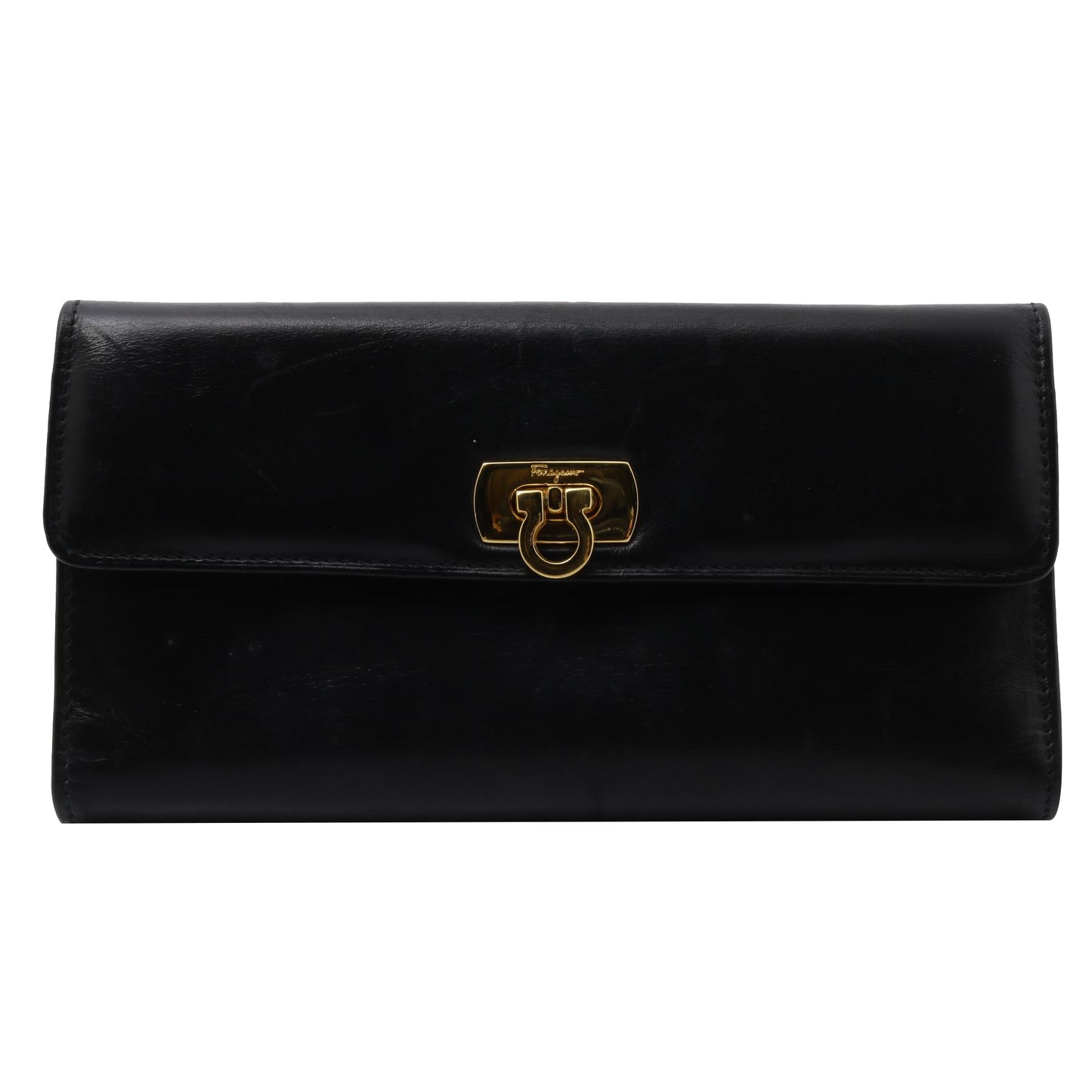 Black Gancini Long Wallet