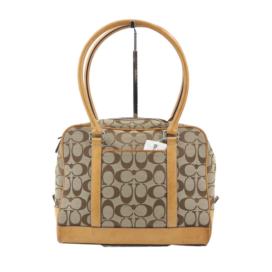 Brown Signature Handbag