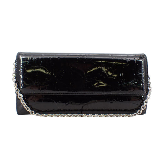 Black Long Wallet w/ Chain