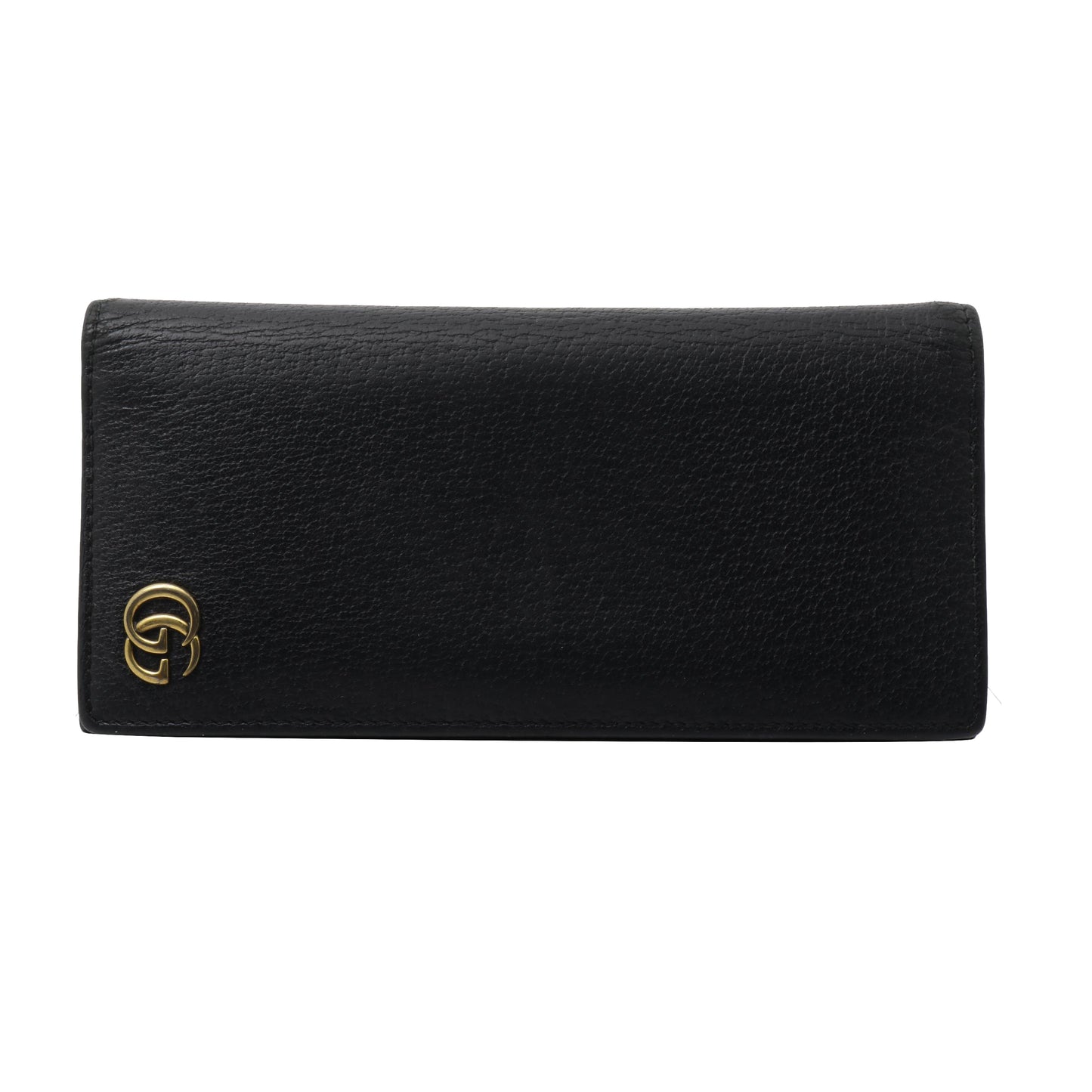 Black GG Canvas Long Wallet