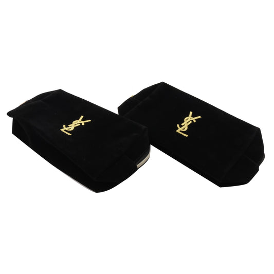 Black Set of 2 Pouch