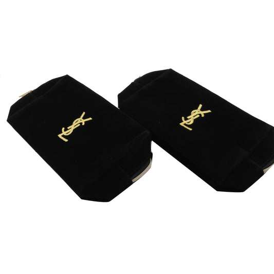 Black Set of 2 Pouch