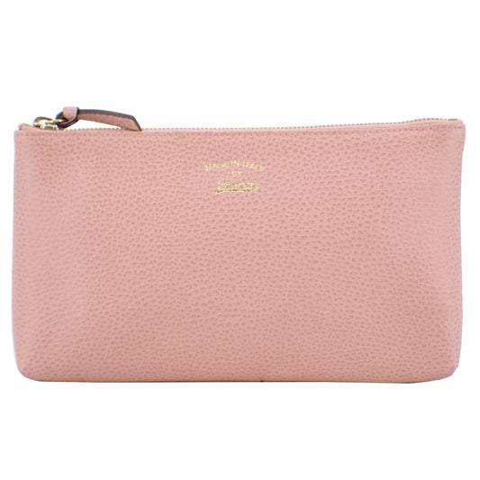 Pink Leather Pouch