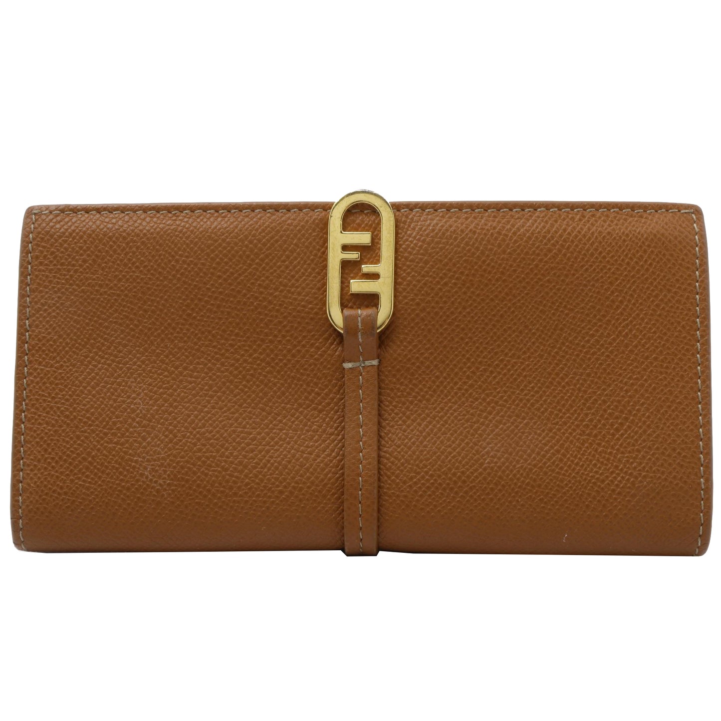 Brown Leather Long Wallet