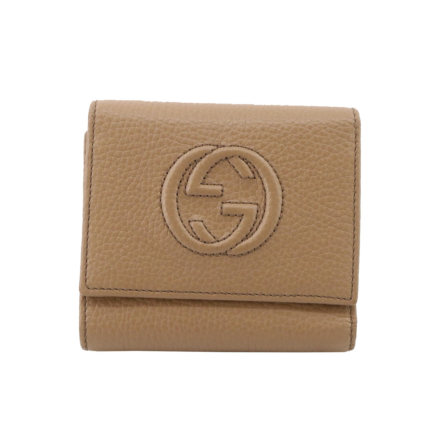 Beige Soho Tri-Fold Wallet