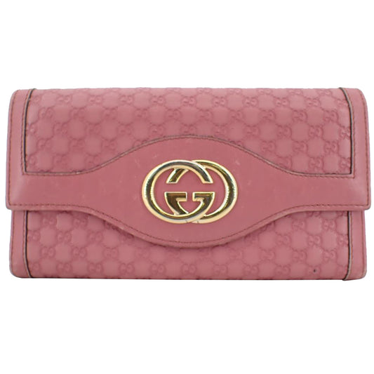 Pink Micro GG Long Wallet