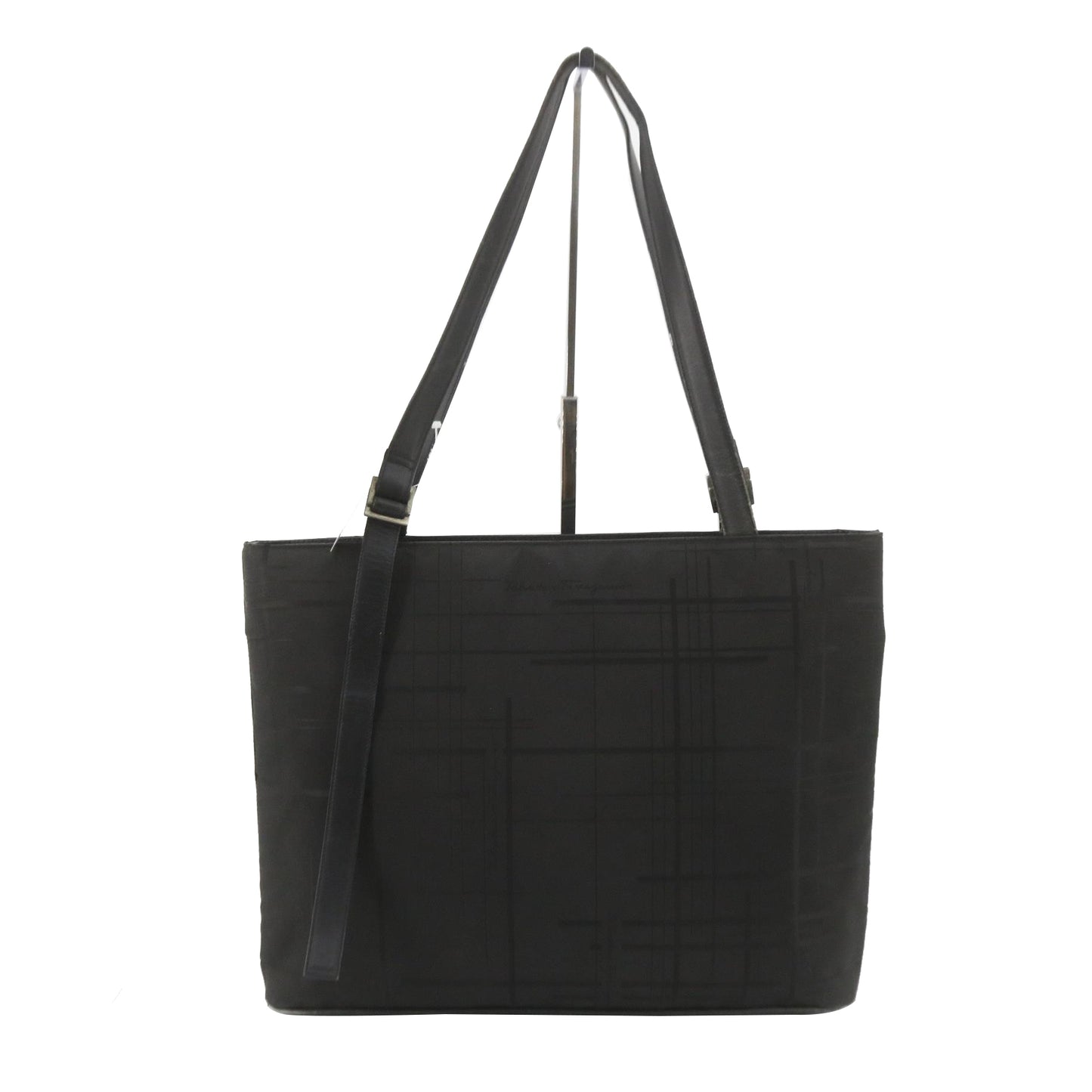 Black Nylon Tote Bag