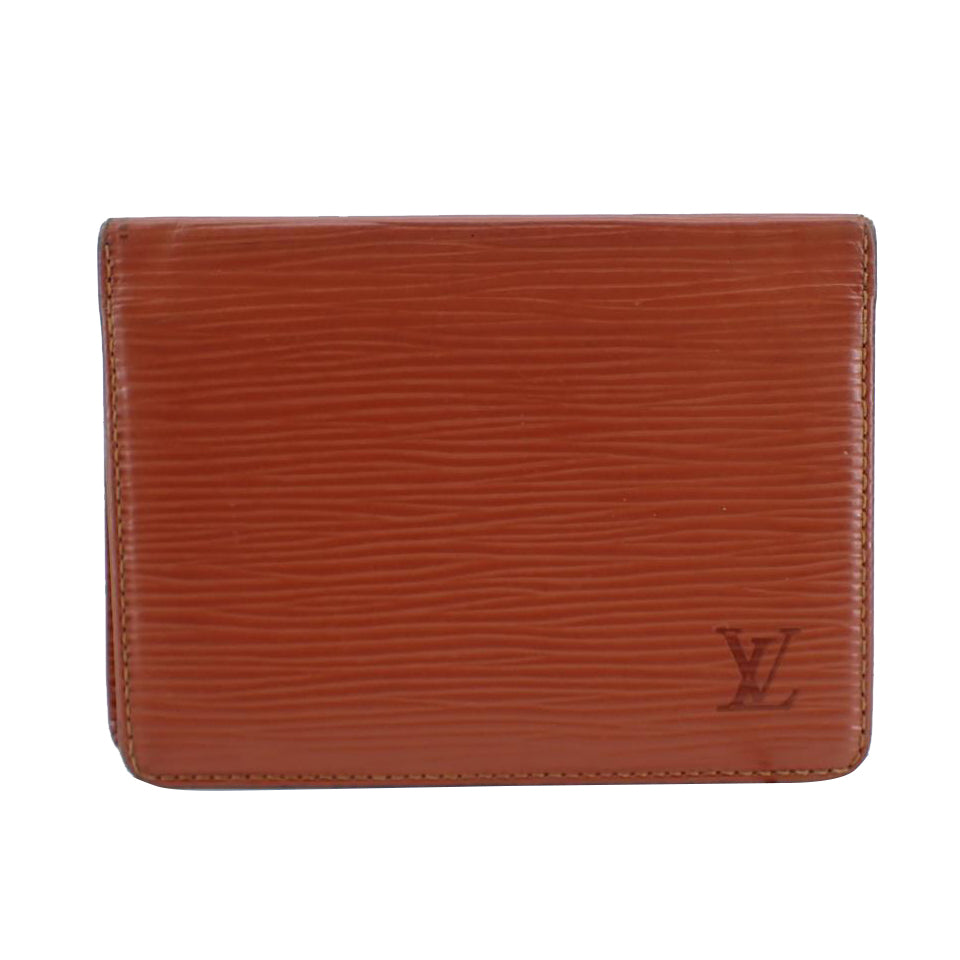 Epi Brown Card Case