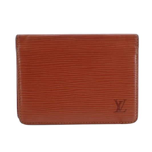 Epi Brown Card Case