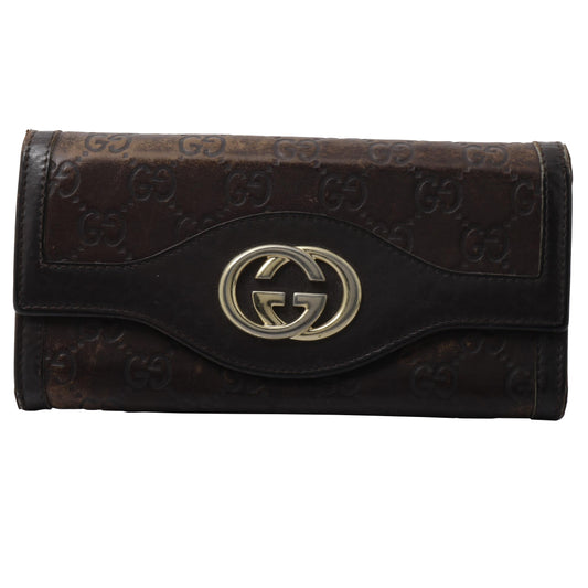 Brown Sima Long Wallet