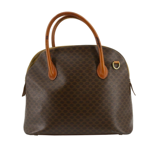 Brown Macadam 2 Way Shoulder Bag