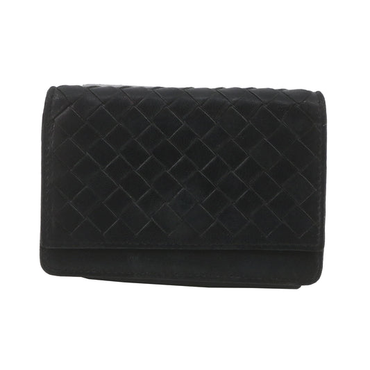 Black Intrecciato Card Case