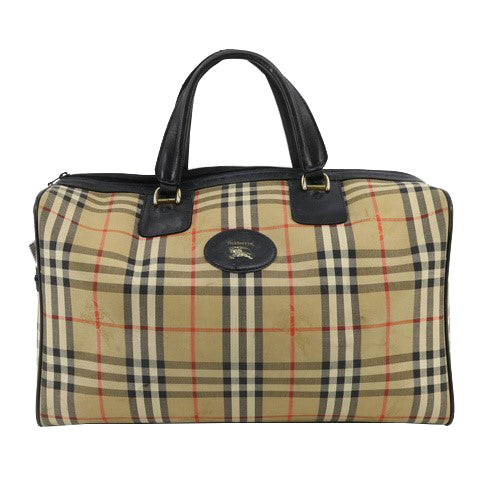 Brown Nova Check Boston Bag