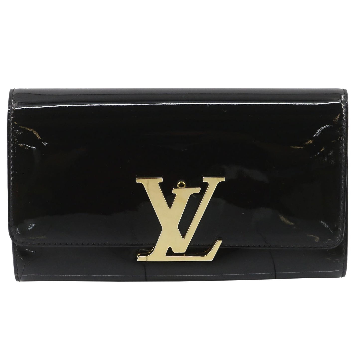 Vernis Black Clutch