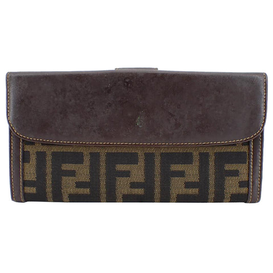 Brown Zucca Long Wallet