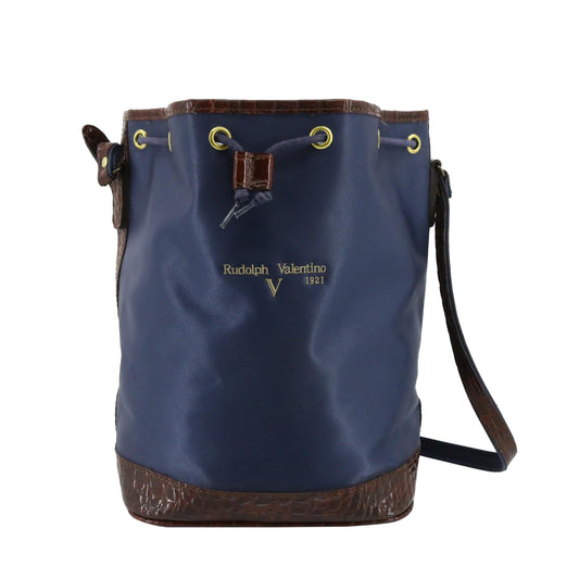 Navy Blue Nylon Shoulder Bag