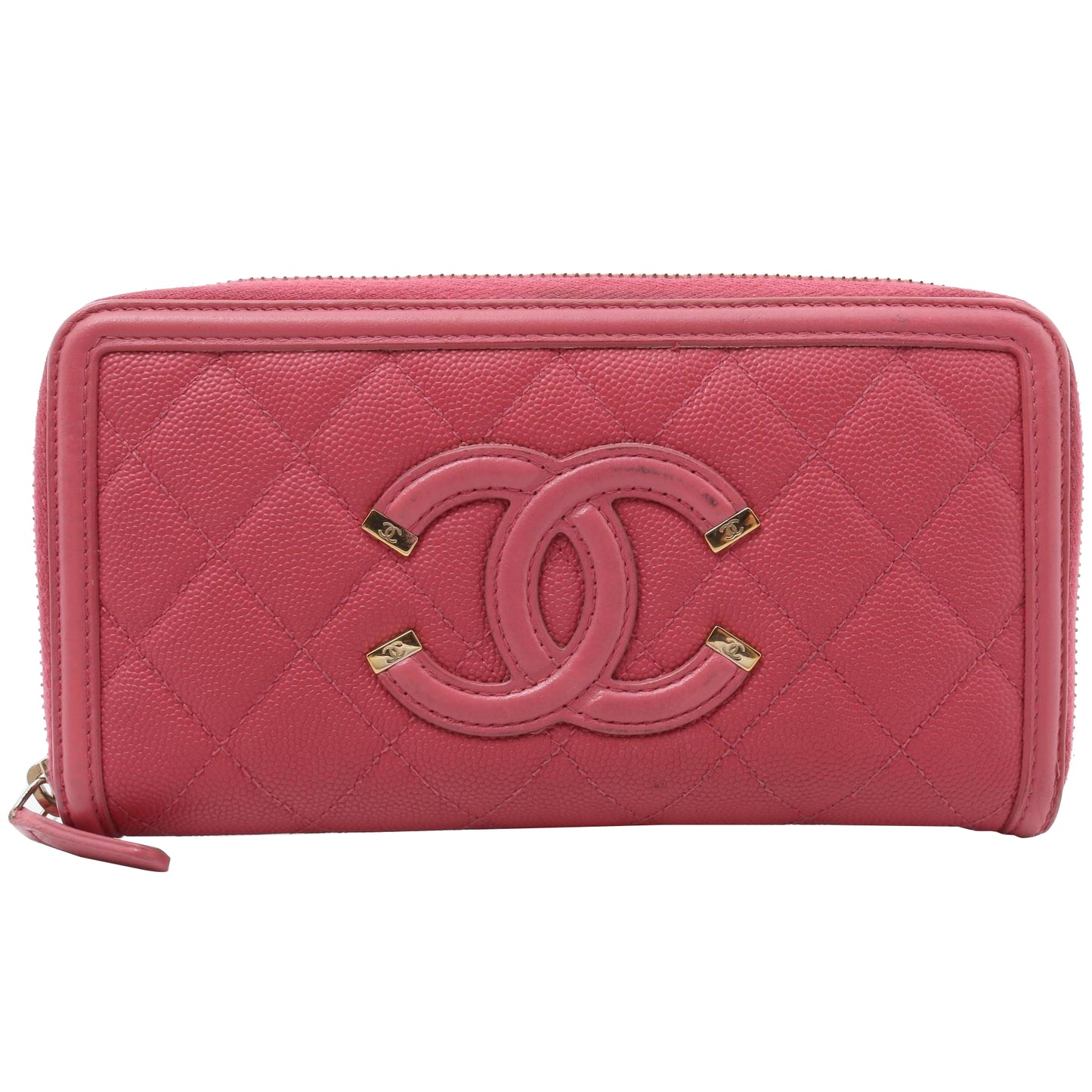 Pink Caviar Zippy Long Wallet