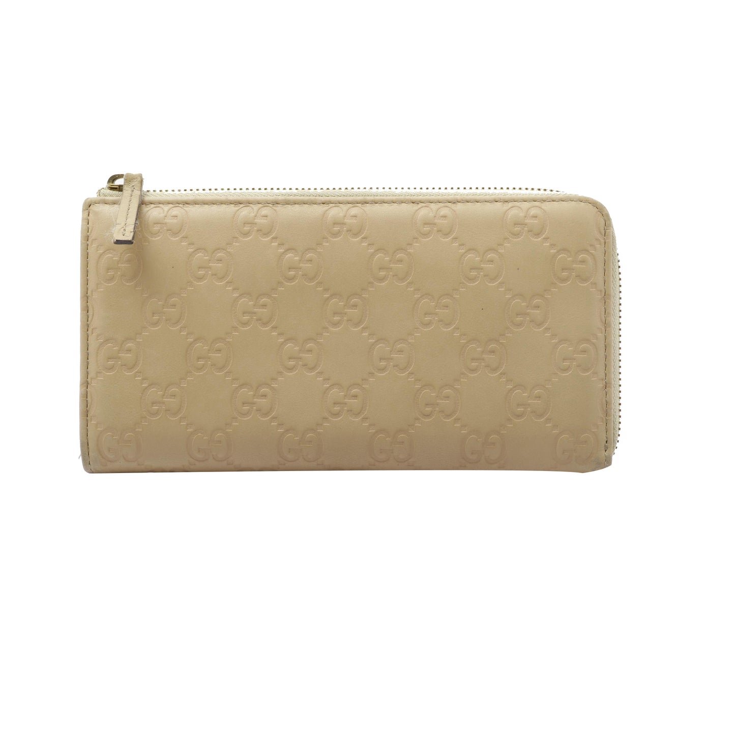 Beige Sima Zippy Wallet