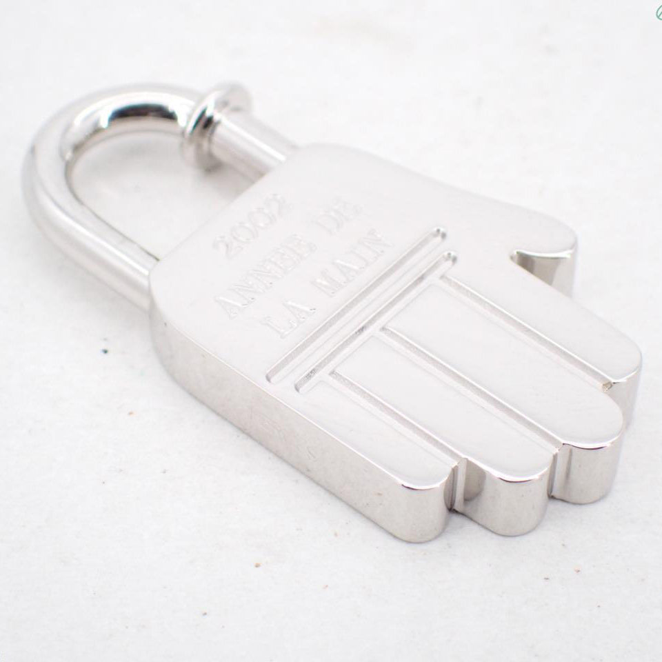 Silver Padlock Hand