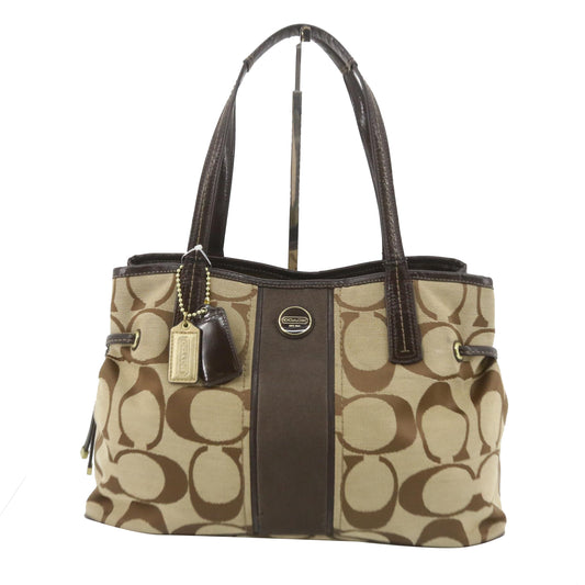 Brown Signature Tote Bag