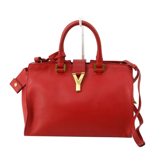 Red Y Line Cabas Handbag