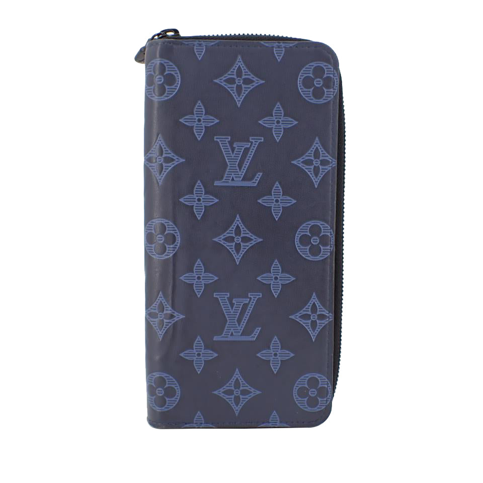 Monogram Blue Zippy Organizer