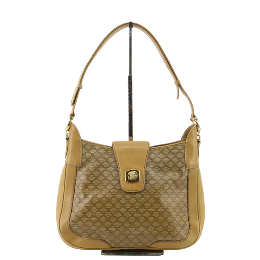 Brown Macadam Shoulder Bag