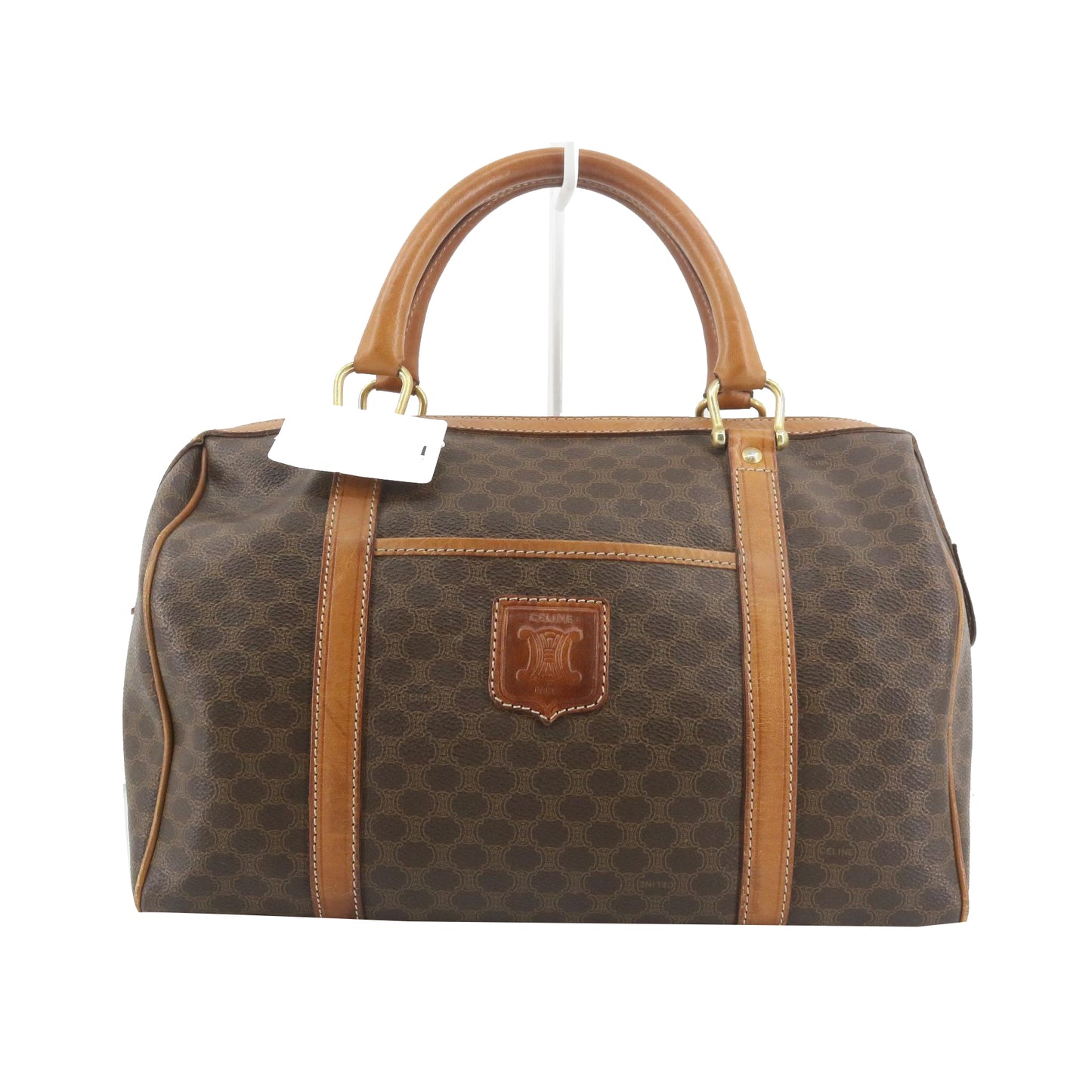 Brown Macadam Boston Bag