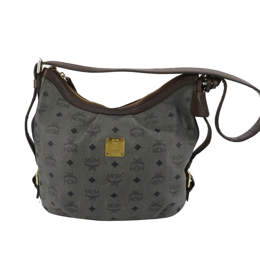 Grey Visetos Shoulder Bag