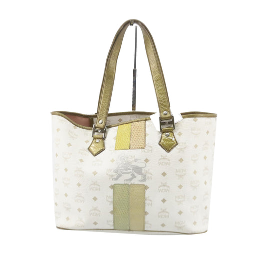 White Visetos Tote Bag