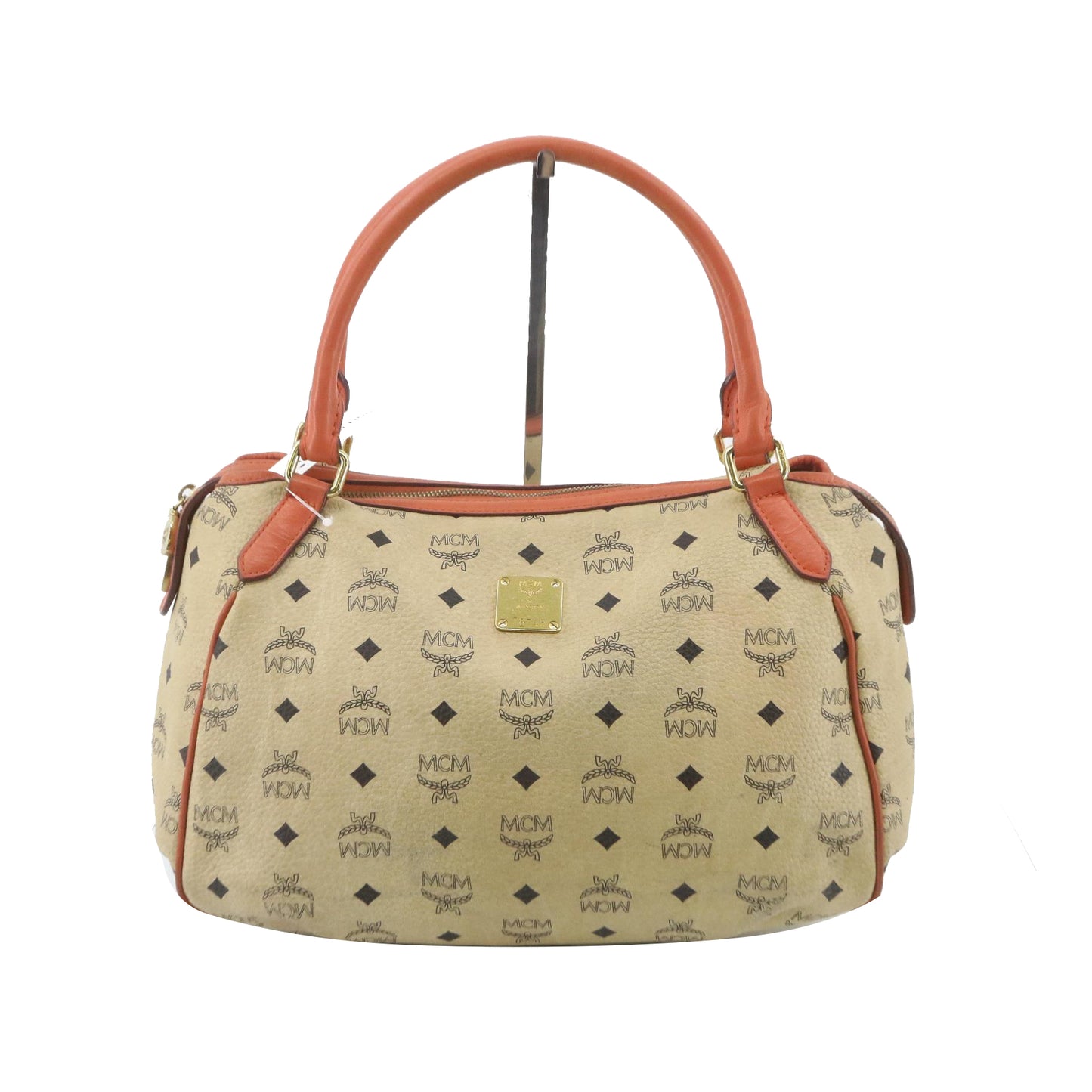 Beige Visetos Tote Bag