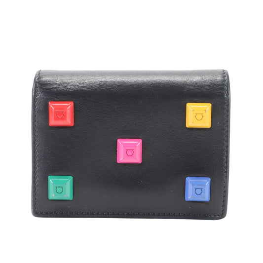 Black Gancini Bi-Fold Wallet