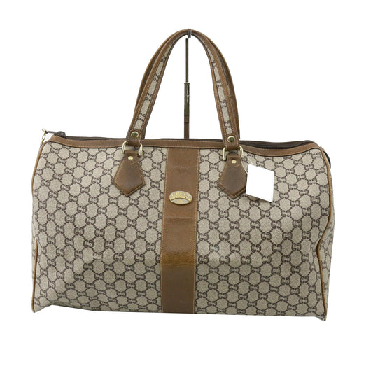 Brown GG Plus Boston Bag