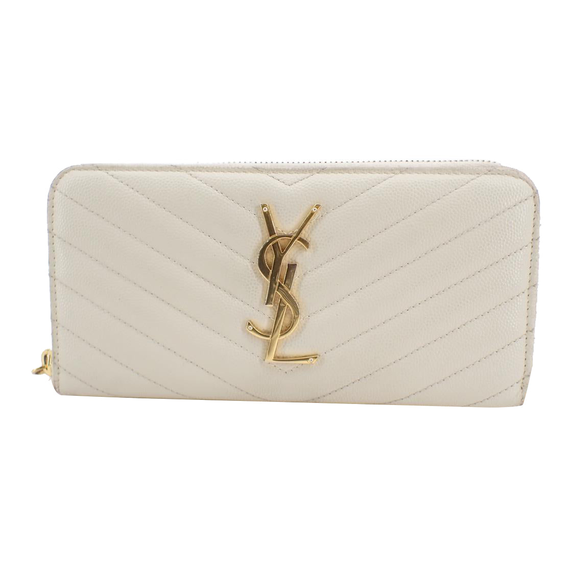 White Cassandra Zippy Wallet