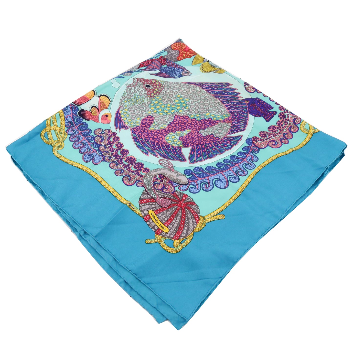 Blue Silk Scarf