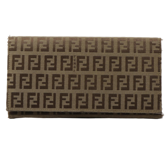 Brown Zucca Long Wallet