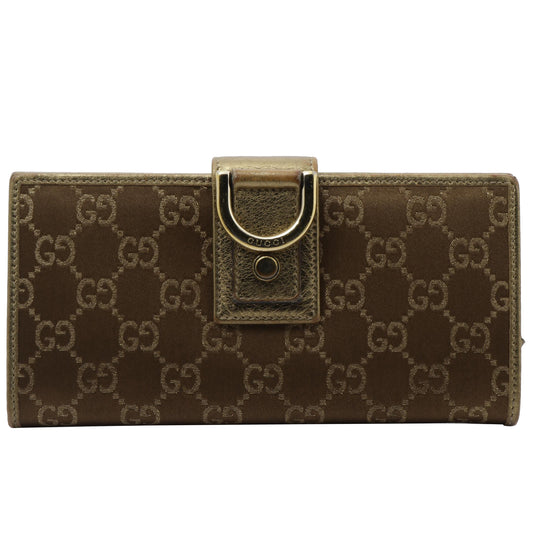 Brown GG Canvas Long Wallet