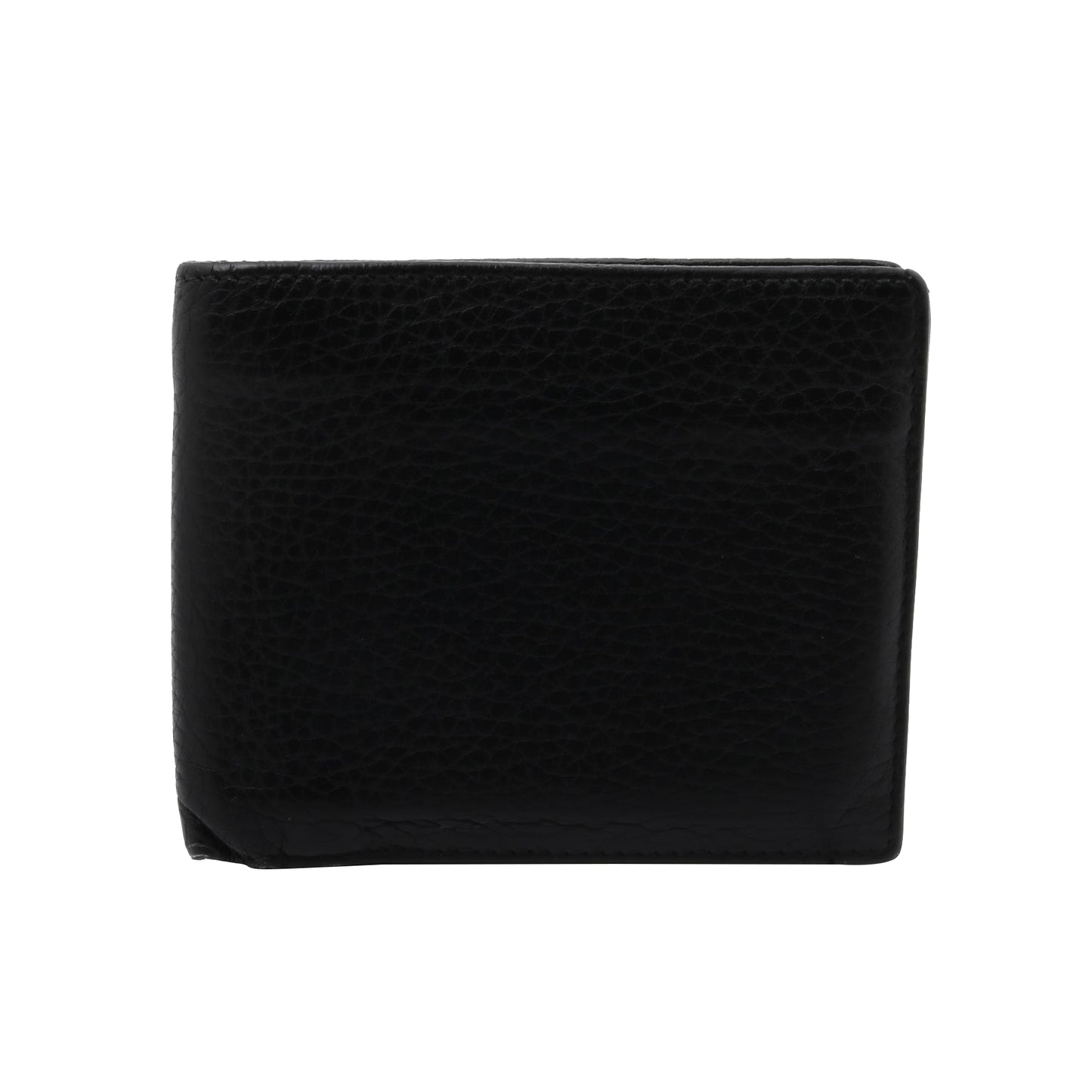 Black Leather Bi-Fold Wallet