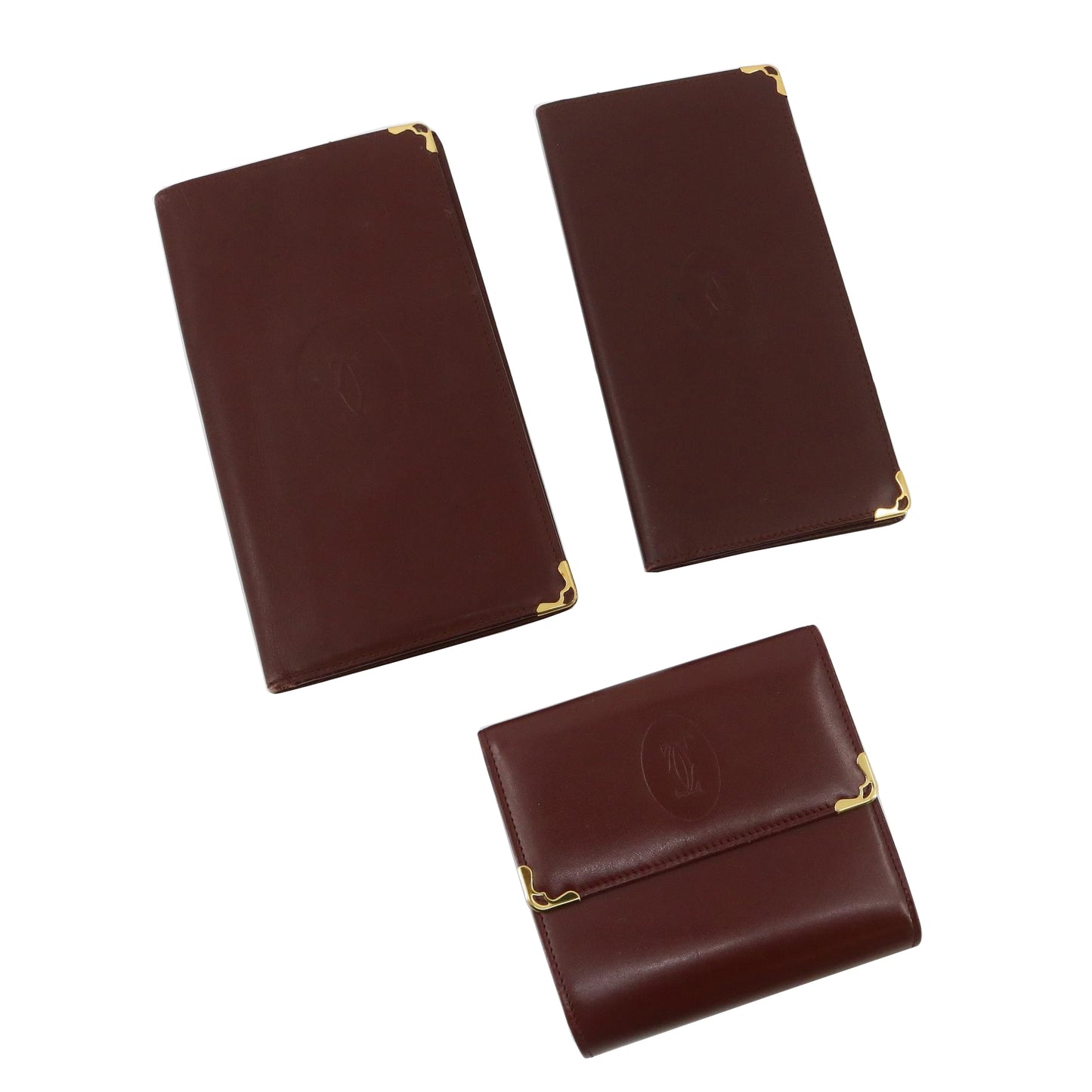 Bordeaux Set of 3 Wallets