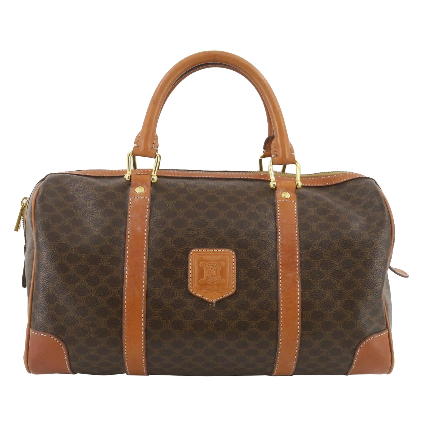 Brown Macadam Boston Bag