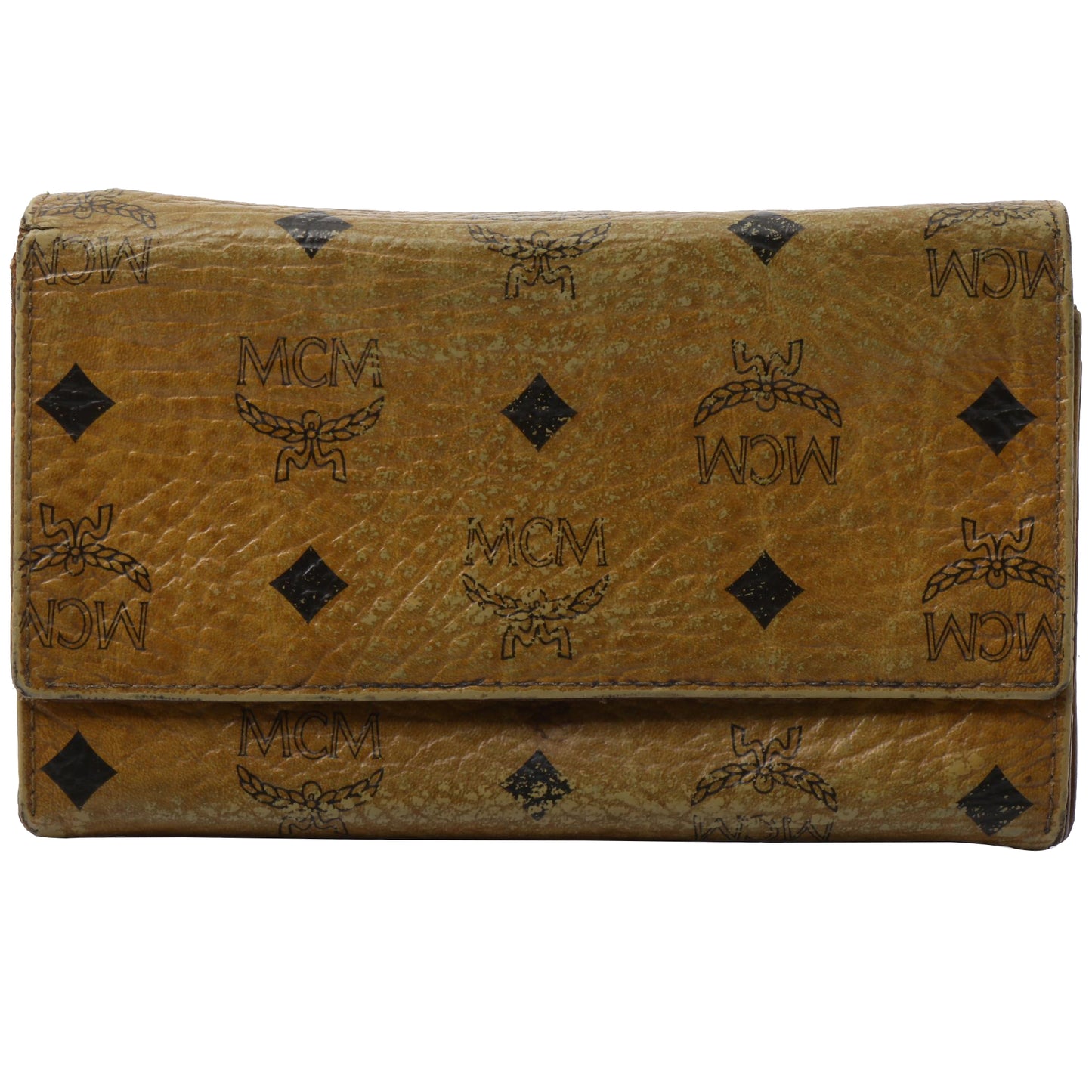 Brown Visetos Long Wallet