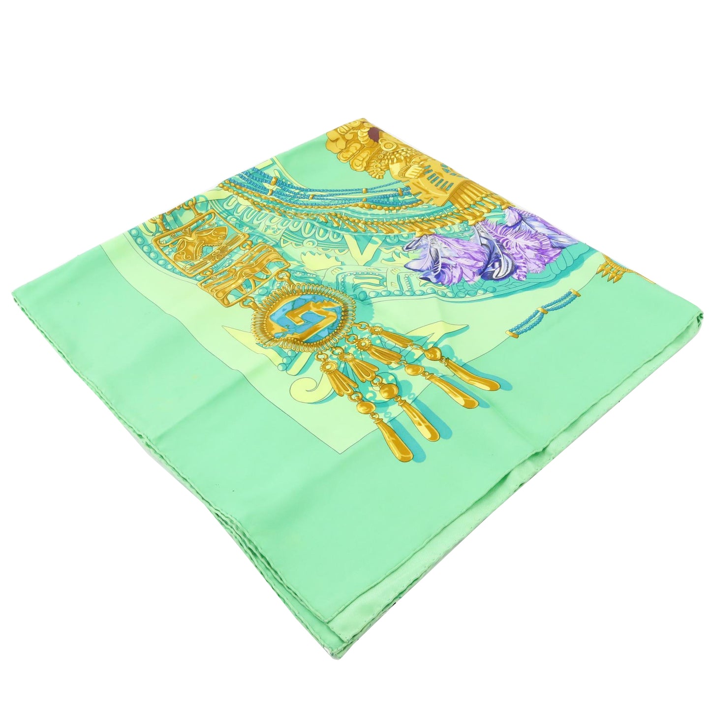 Green Silk Scarf