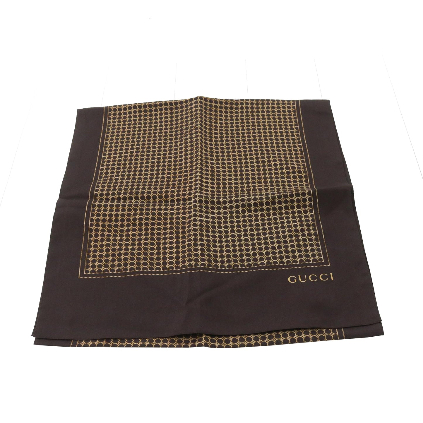 Brown Silk Scarf